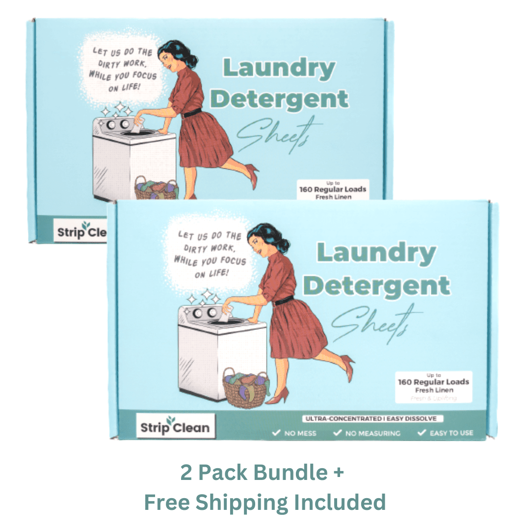 Laundry Detergent Sheets Bundle Boxes (Fresh Linen) | Strip Clean Laundry Detergent Sheets Bundle Boxes (Fresh Linen) | Strip Clean